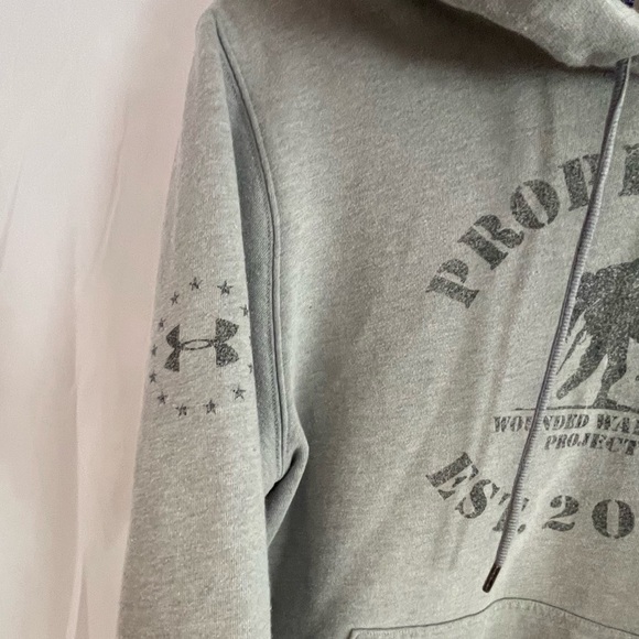 Gray Wounded Warrior Under Armour Hoodie Small - Picture 3 of 5